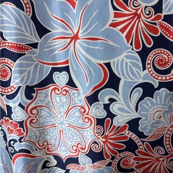 Tommy Bahama Silk Floral Dress 4 Beachy Hawaii Tropical Artsy Fairycore Bohemian - Picture 5 of 8